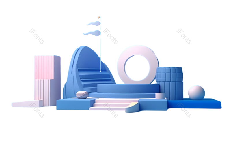 天空图片,插画元素,抽象PNG,几何形状免抠素材